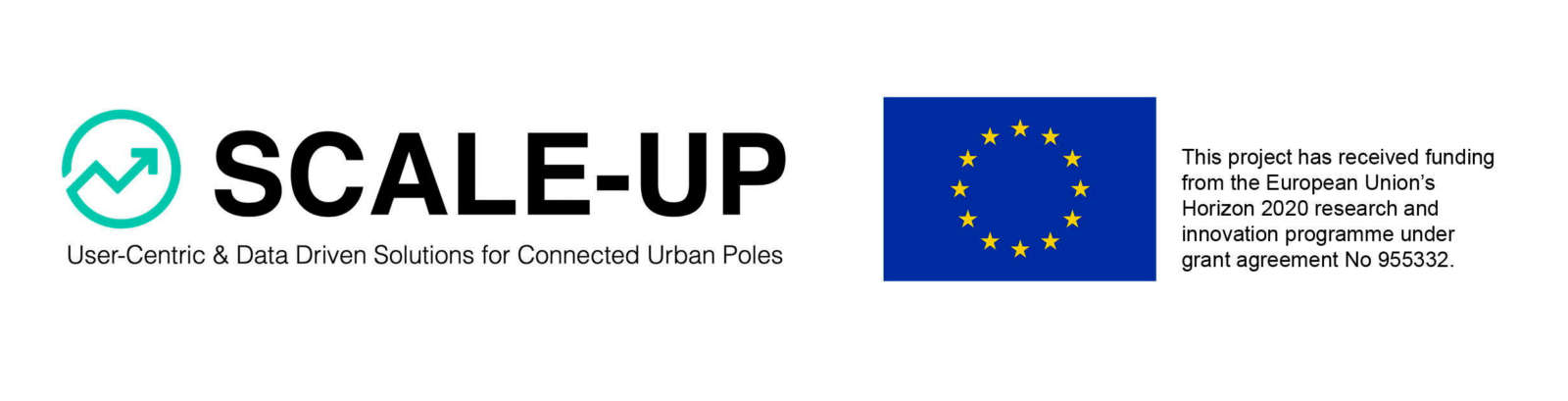 SCALE-UP project logo alongside the European Union flag with the text This project has received funding from the European Union's Horizon 2020 research and innovation programme under grant agreement No 955332.