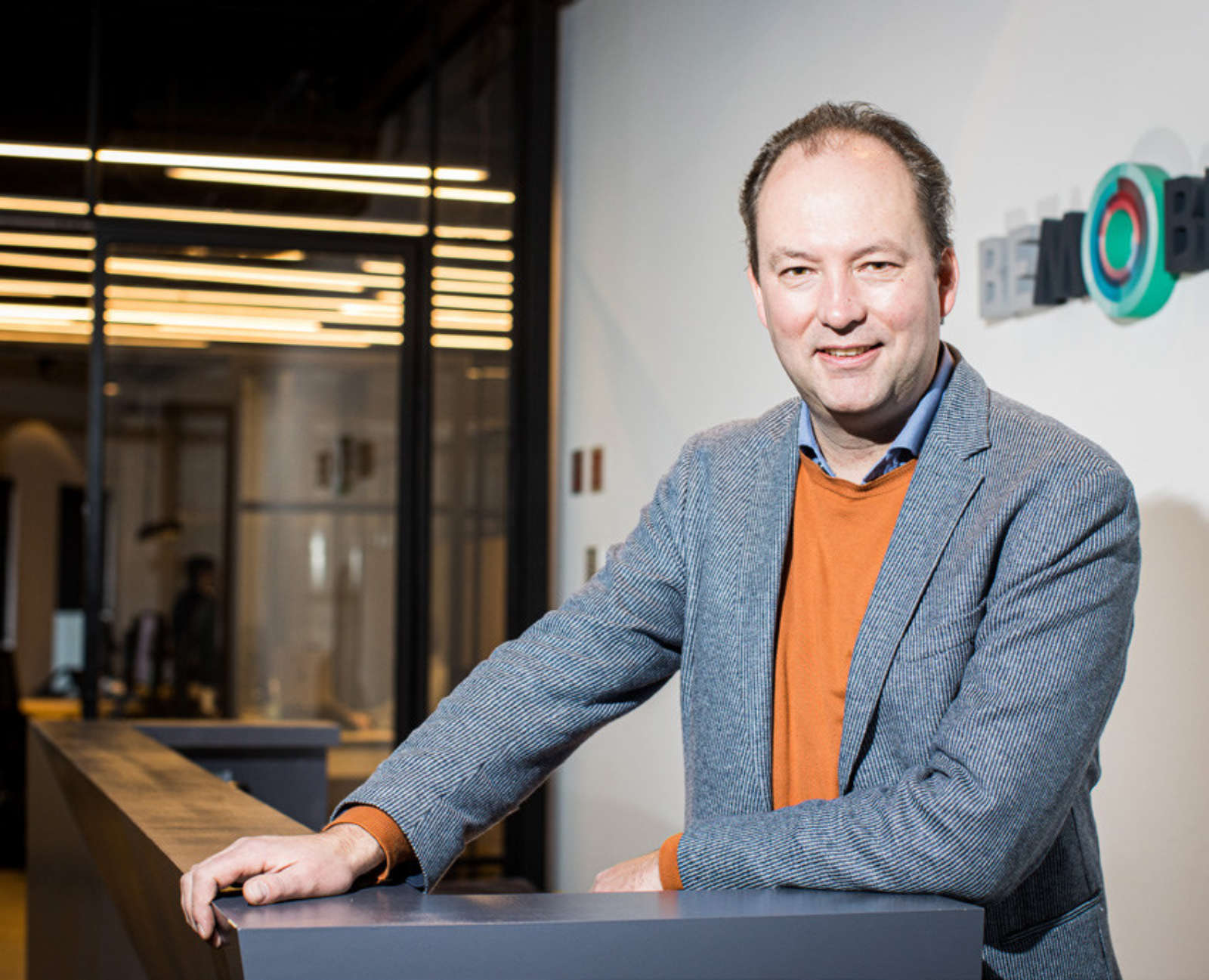 Bart Lannoo, Innovation Director at Be-Mobile, photographed at Be-Mobile headquarters in Melle.